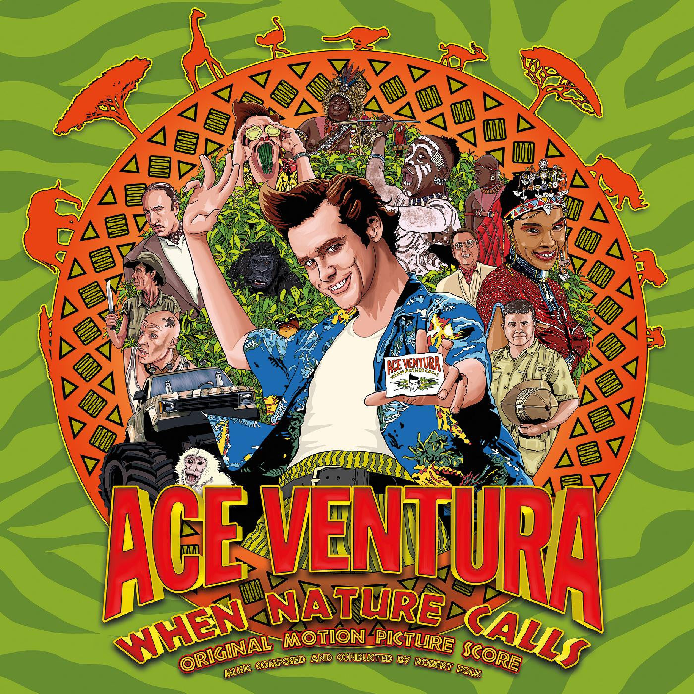 VARIOUS ARTISTS - ACE VENTURA: WHEN NATURE CALLS - ORIGINAL MOTION PICTURE SCORE (INDIE EXCLUSIVE, RED, WHITE & BLUE VINYL)