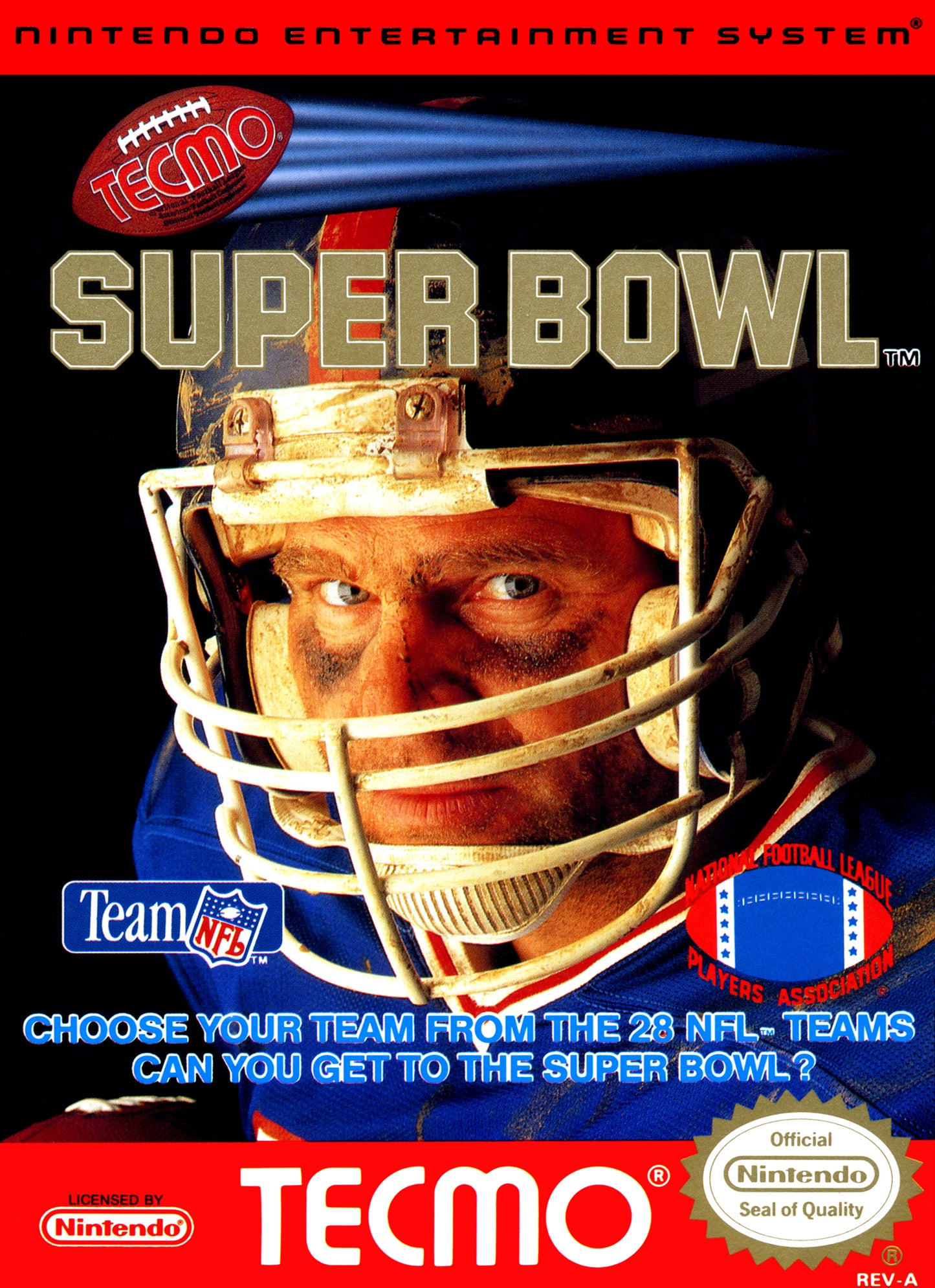 TECMO SUPER BOWL - NES (W/BOX & MANUAL)