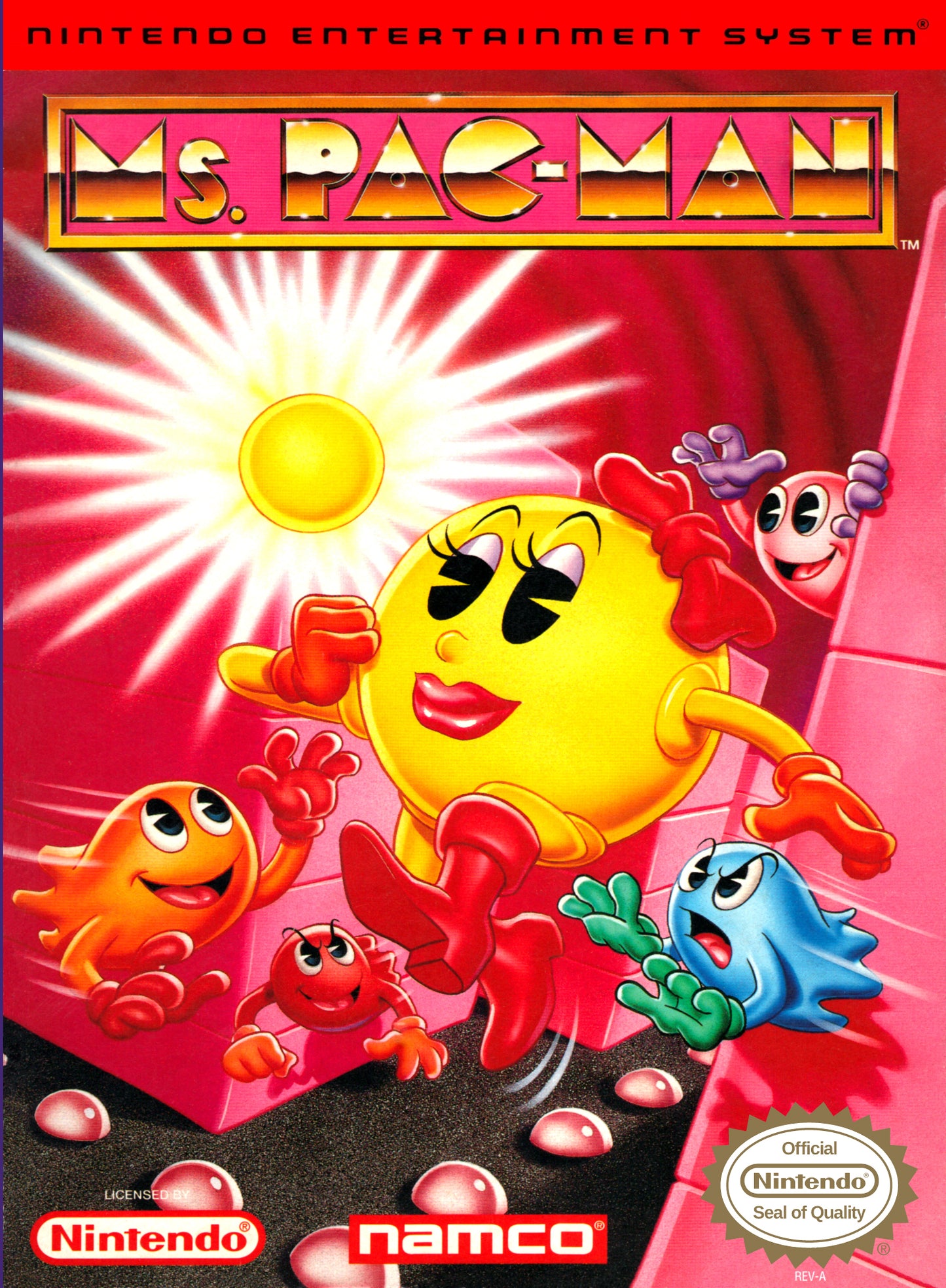 MS. PAC-MAN (NAMCO) - NES