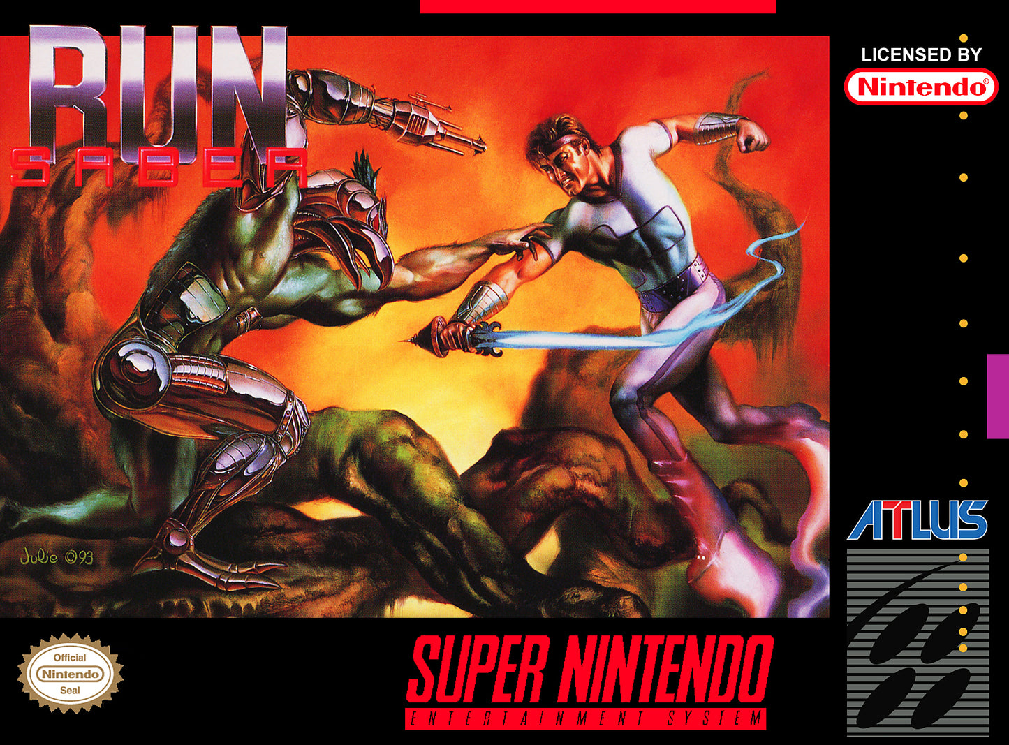 RUN SABER - SNES