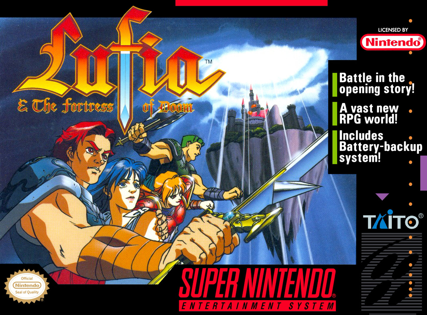 LUFIA & THE FORTRESS OF DOOM - SNES (W/BOX)