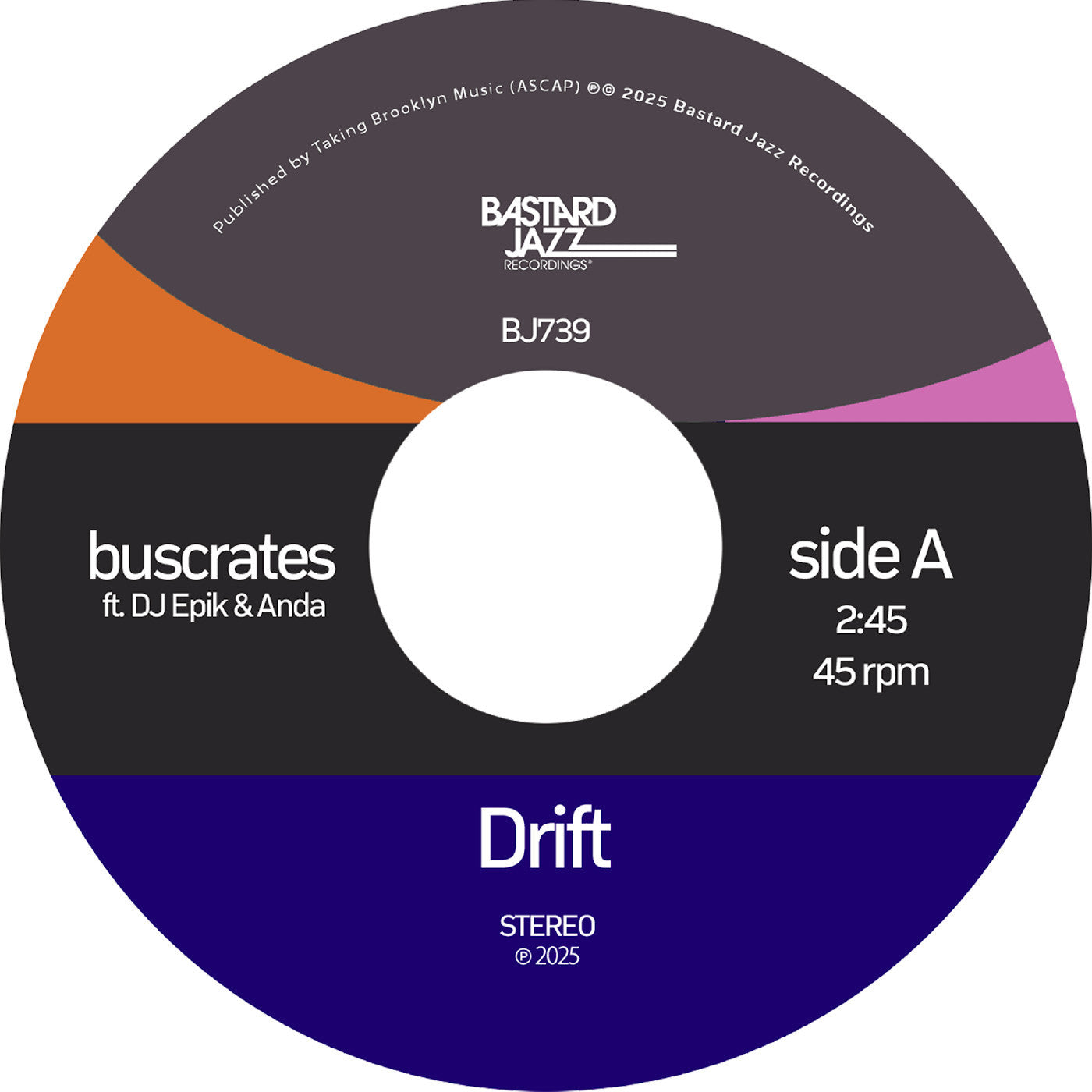 BUSCRATES - DRIFT / SERENITY (TRANSPARENT VINYL)