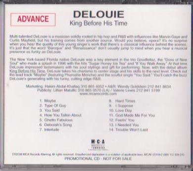 DELOUIE - KING BEFORE HIS TIME