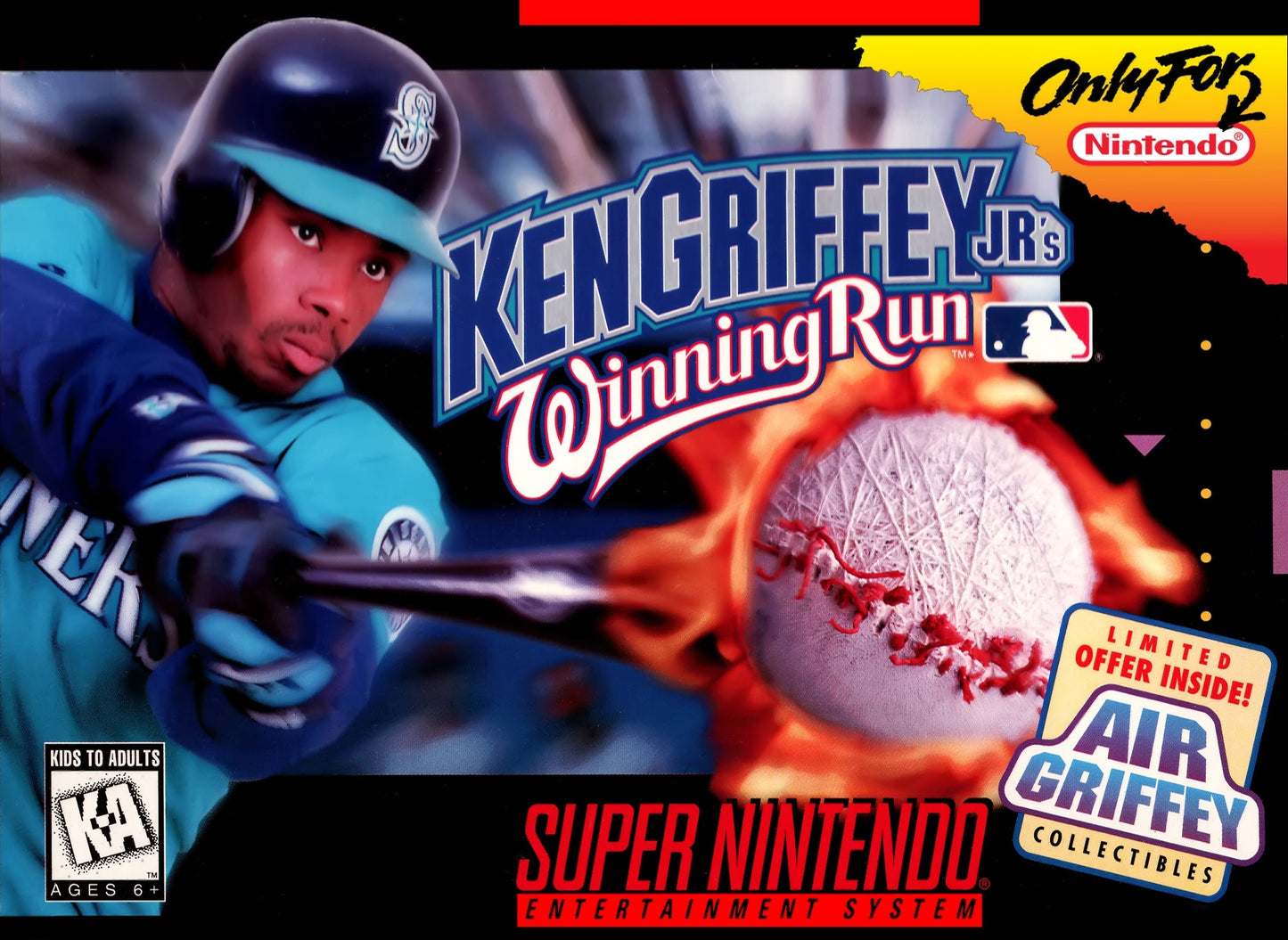 KEN GRIFFEY JR. WINNING RUN - SNES (W/BOX)