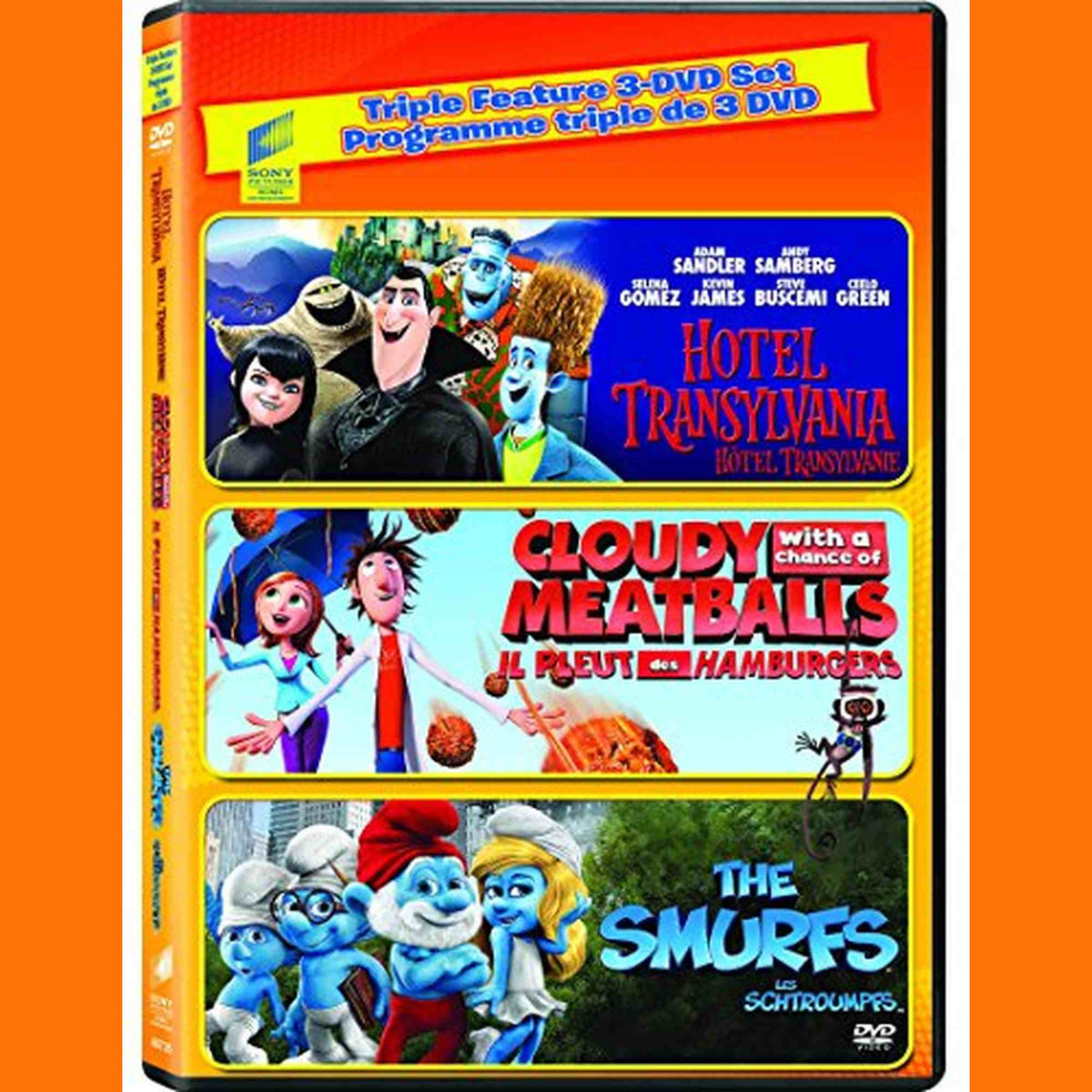 HOTEL TRANSYLVANIA/CLOUDY WITH A CHANCEB - DVD-TRIPLE FEATURE