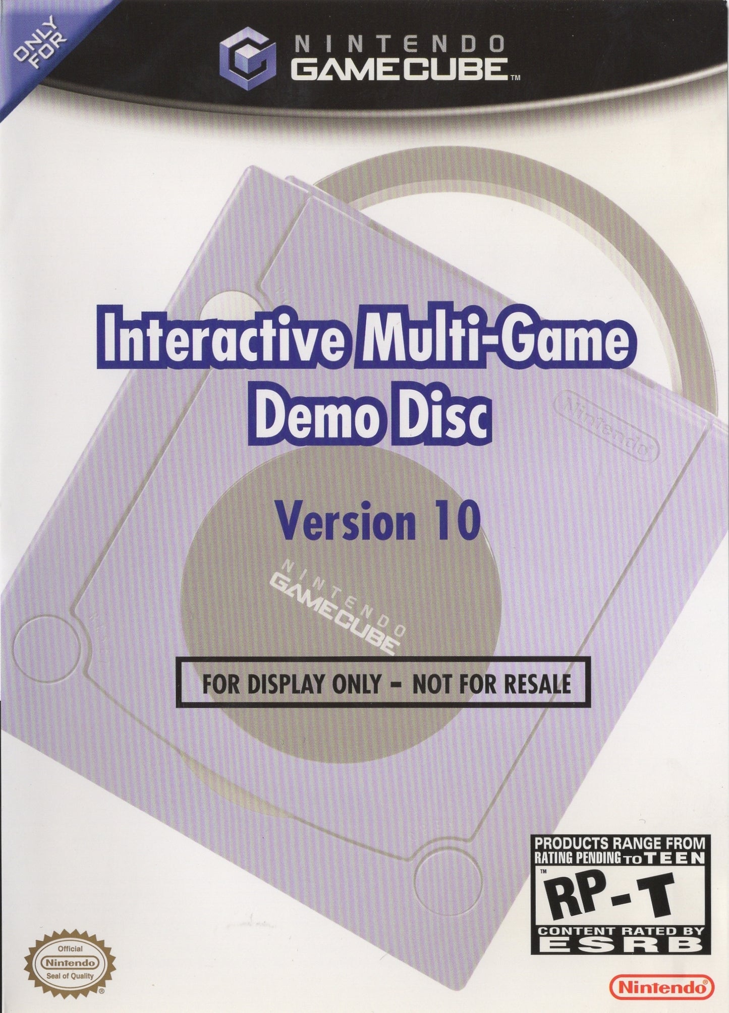 INTERACTIVE MULTI-GAME DEMO DISC #10 - GCB