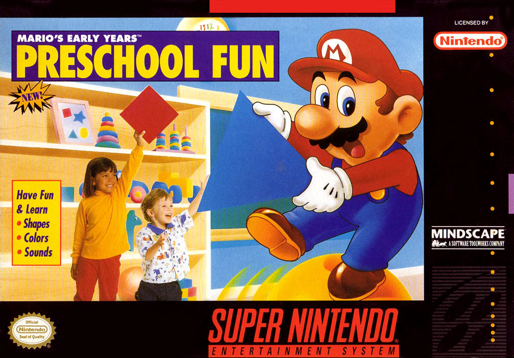 MARIO'S EARLY YEARS: PRESCHOOL FUN - SNES (W/BOX)