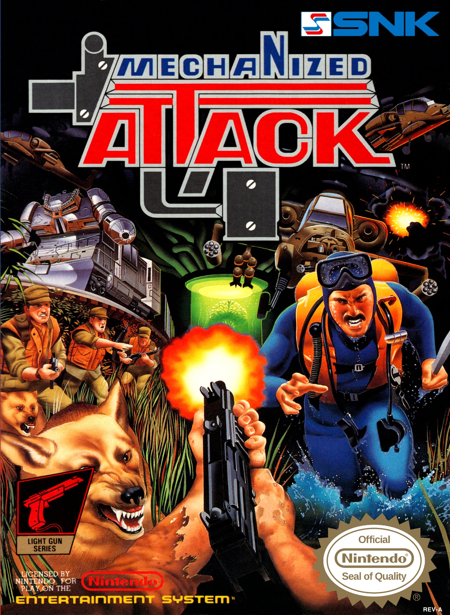 MECHANIZED ATTACK - NES (W/BOX & MANUAL)