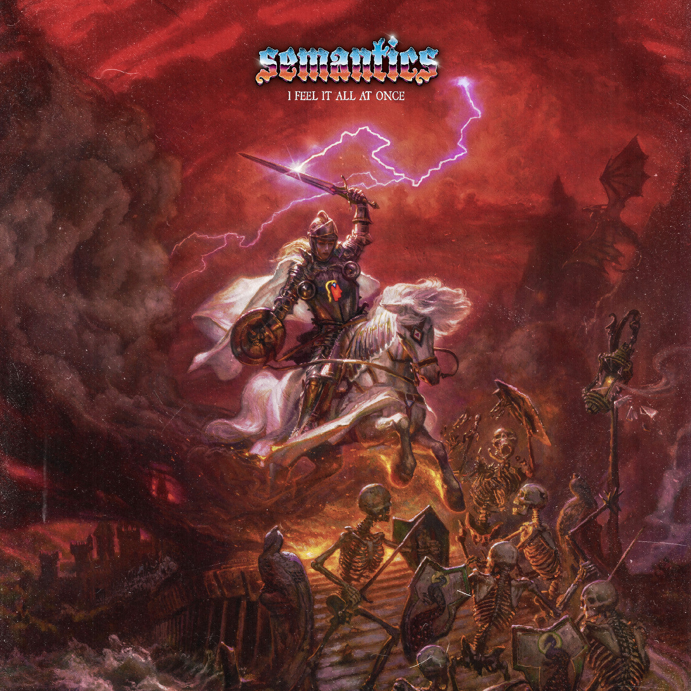 SEMANTICS - I FEEL IT ALL AT ONCE (CLEAR WITH RED BLUE & YELLOW SWIRL VINYL)
