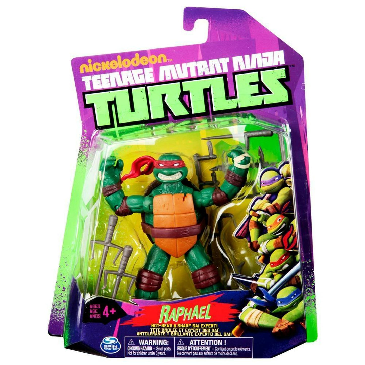 TMNT (2012 SERIES): RAPHAEL/LEONARDO/MICHELANGELO/DONATELLO - PLAYMATES-SET OF 4