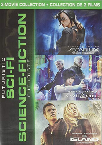 AEON FLUX/GHOST IN THE SHELL/ISLAND - DVD-FUTURISTIC SCI-FI 3-MOVIE COLLECTION