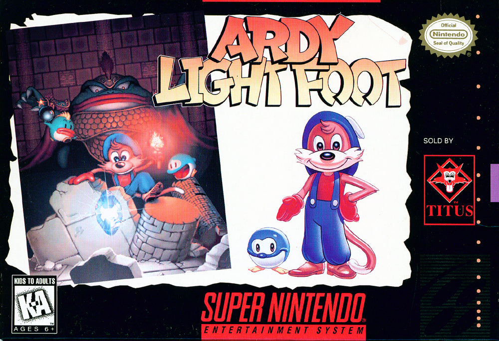 ARDY LIGHT FOOT  - SNES (W/BOX)