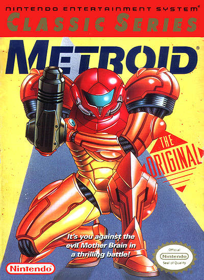 METROID [YELLOW LABEL]  - NES (W/BOX & MANUAL)