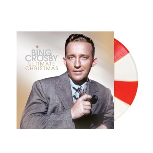 BING CROSBY. - BING CROSBY ULTIMATE CHRISTMAS EXCLUSIVE LIMITED CANDY CANE COLOR VINYL LP