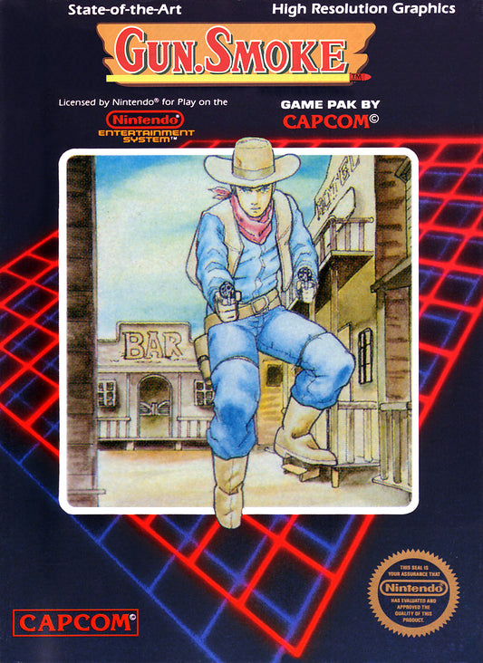 GUN SMOKE [BAR COVER]  - NES (W/BOX & MANUAL)