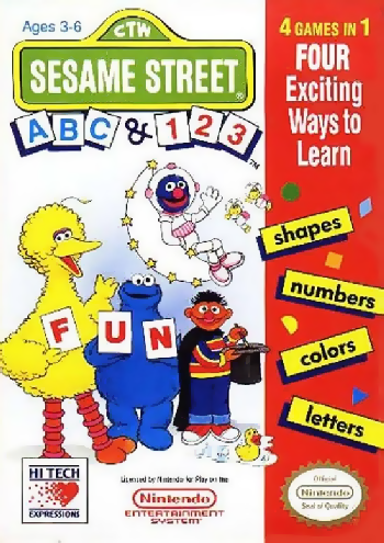 SESAME STREET 123 & ABC  - NES