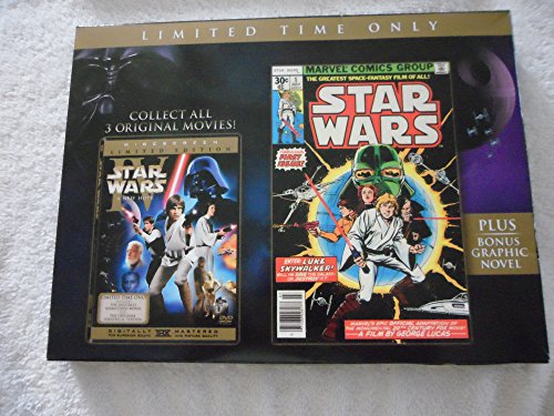 STAR WARS TRILOGY - DVD-ORIGINAL (FULLSCREEN)(W/COMIC BOOK)
