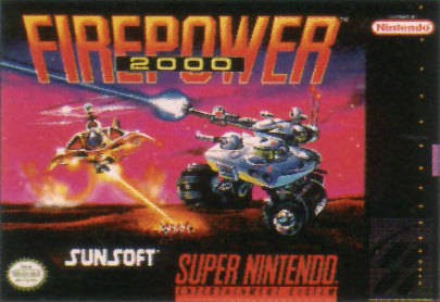 FIREPOWER 2000  - SNES (W/BOX & MANUAL)