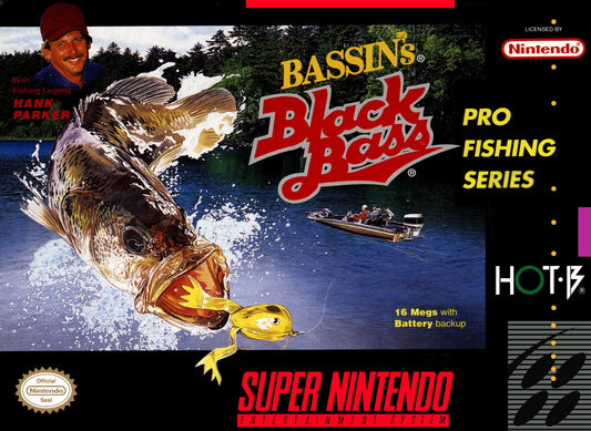 BASSIN'S BLACK BASS  - SNES (W/BOX & MANUAL)