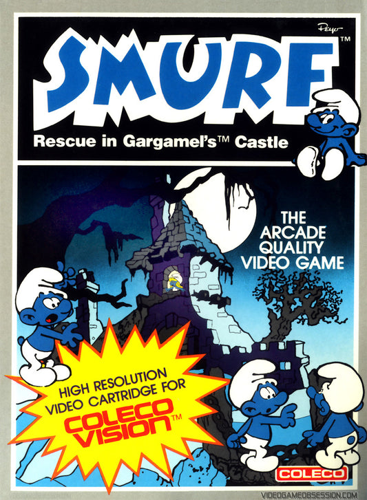 SMURF: RESCUE IN GARGAMEL'S CASTLE  - COLECO