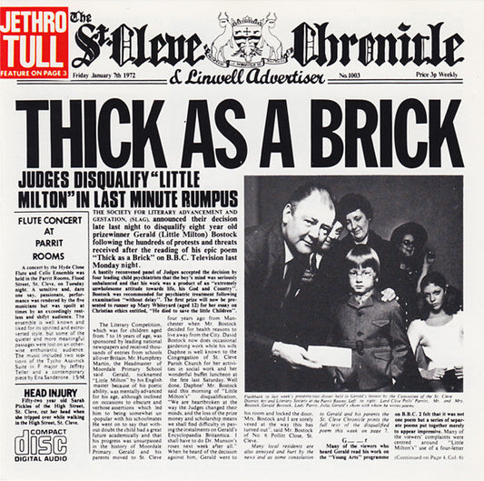 JETHRO TULL  - THICK AS A BRICK (STEVEN WILSON REMIX)