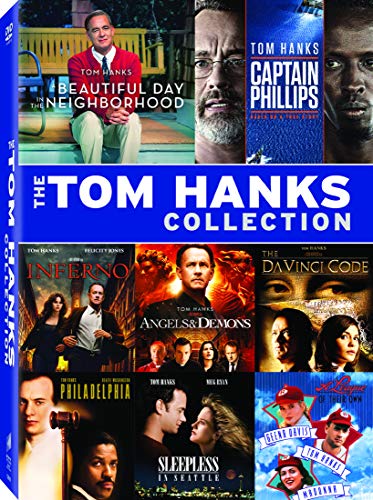 TOM HANKS COLLECTION (ANGELS & DEMONS / A BEAUTIFUL DAY IN THE NEIGHBORHOOD / CAPTAIN PHILLIPS / DA VINCI CODE / INFERNO (2016) / A LEAGUE OF THEIR OWN (1992) / PHILADELPHIA / SLEEPLESS IN SEATTLE) (BILINGUAL)