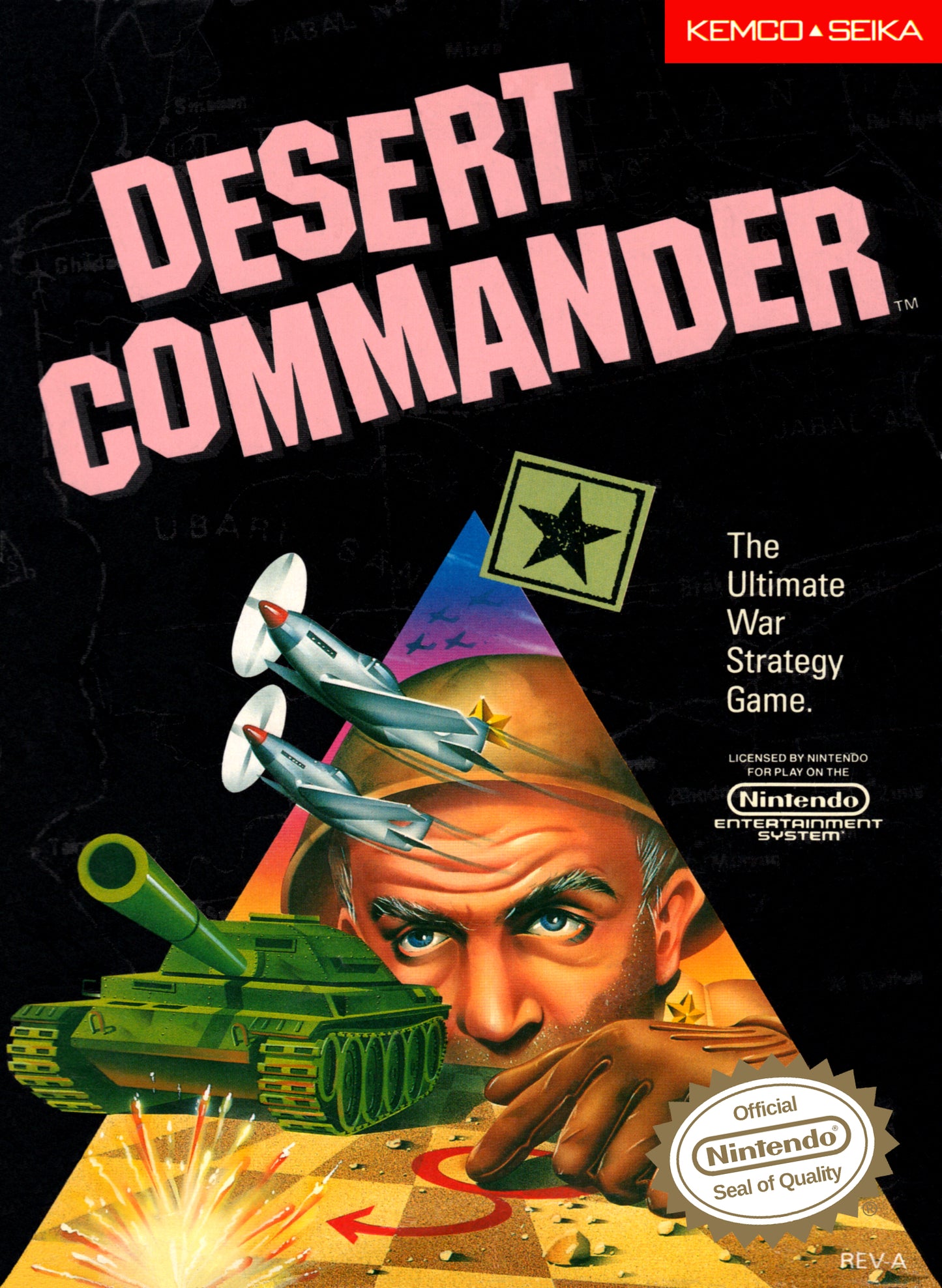 DESERT COMMANDER  - NES (W/BOX)