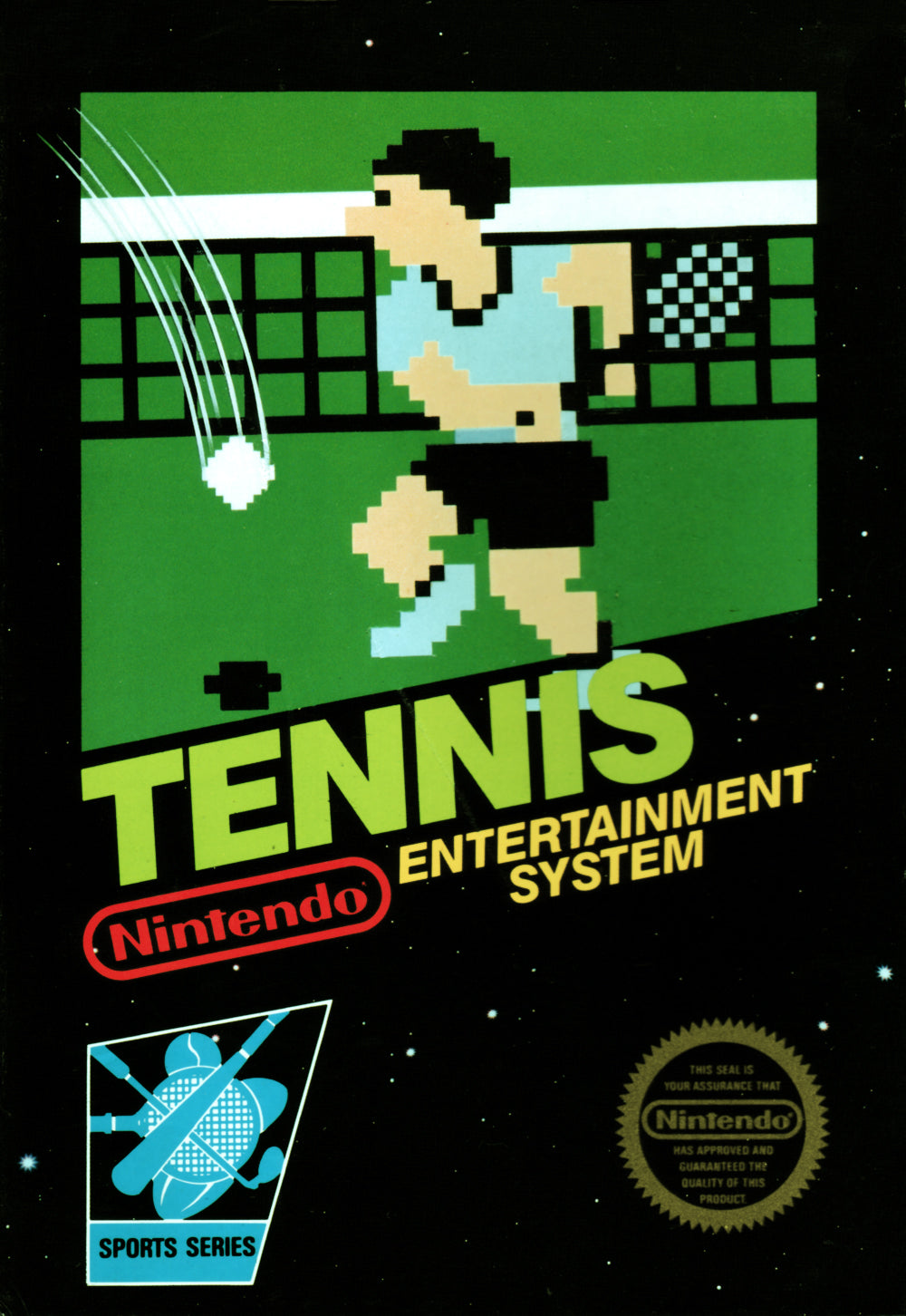 TOP PLAYERS TENNIS  - NES (W/BOX & MANUAL)