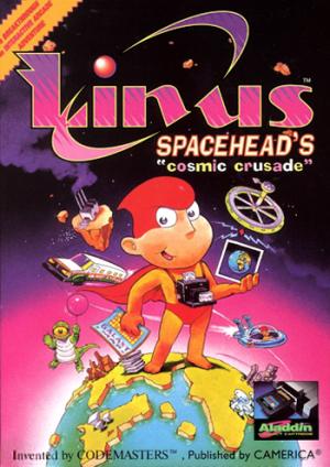 LINUS SPACEHEAD'S COSMIC CRUSADE [ALADDI  - NES (W/BOX & MANUAL)