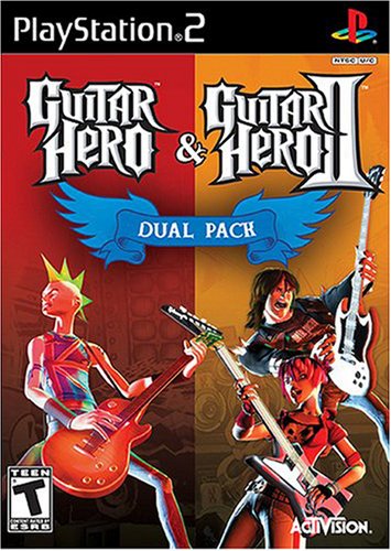 GUITAR HERO 1 AND GUITAR HERO 2 (GAMES ONLY) - PLAYSTATION 2