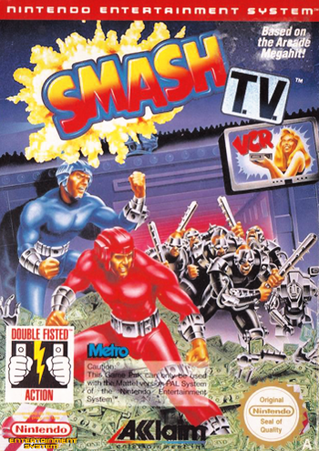 SMASH TV  - NES (W/BOX)