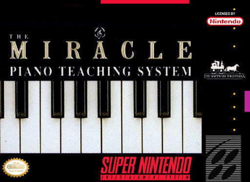 MIRACLE PIANO  - SNES (W/BOX & MANUAL)