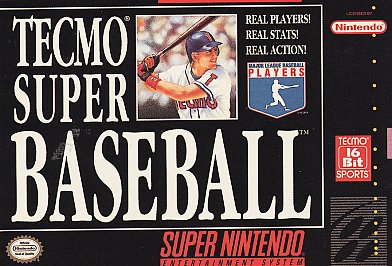 TECMO SUPER BASEBALL  - SNES (W/BOX & MANUAL)