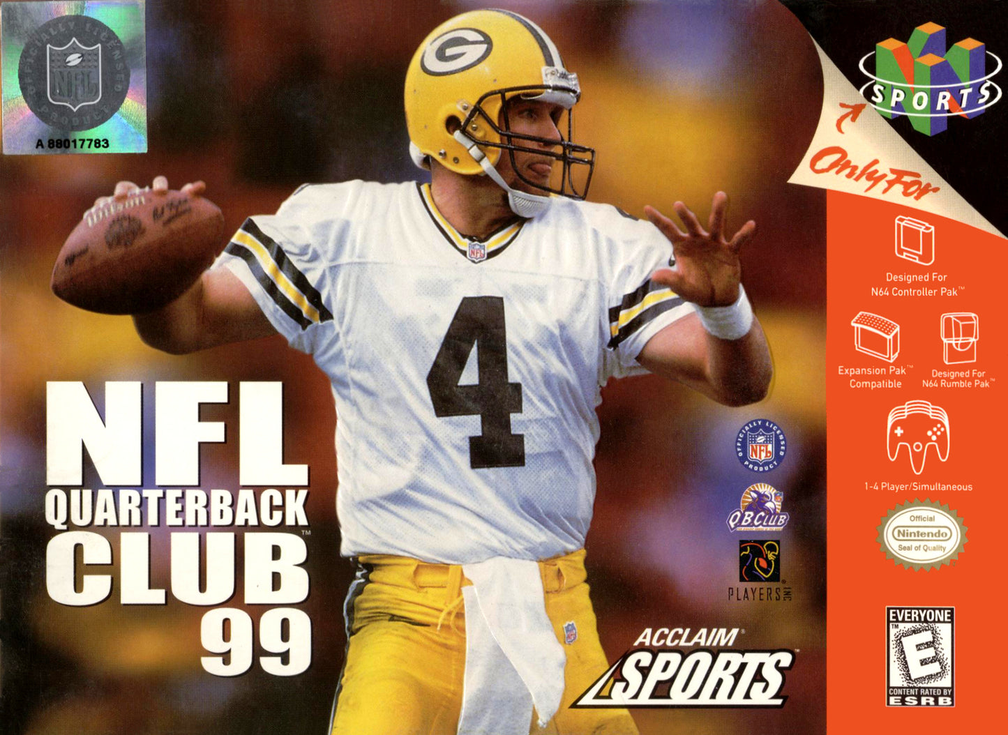 NFL QUARTERBACK CLUB 99  - N64 (W/BOX)