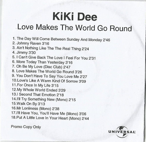 DEE, KIKI  - LOVE MAKES THE WORLD GO ROUND