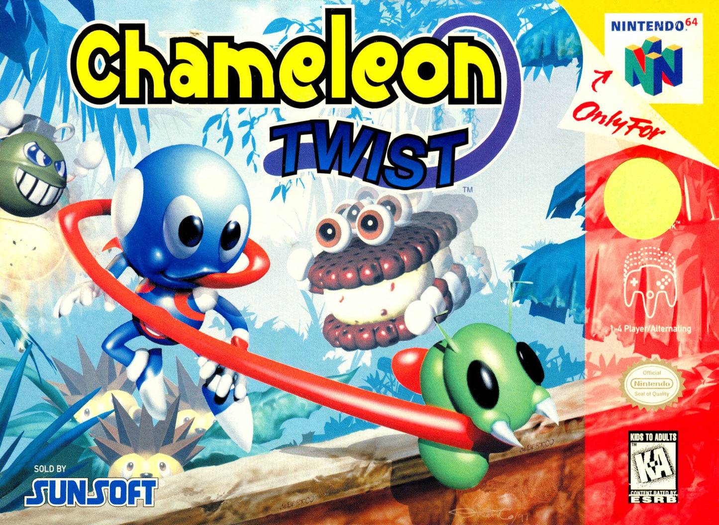 CHAMELEON TWIST  - N64 (W/BOX & MANUAL)