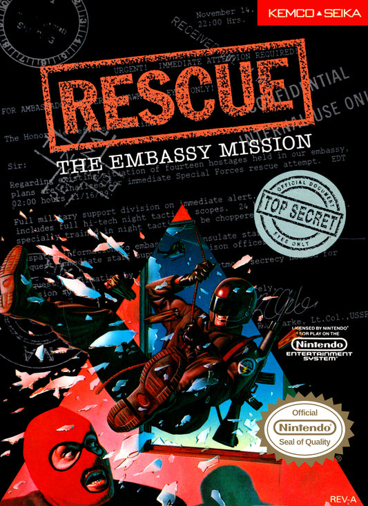 RESCUE: THE EMBASSY MISSION  - NES (W/BOX)