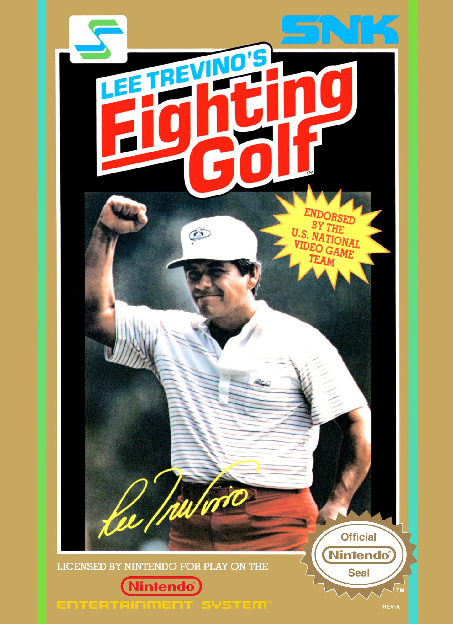 LEE TREVINO'S FIGHTING GOLF  - NES (W/BOX & MANUAL)