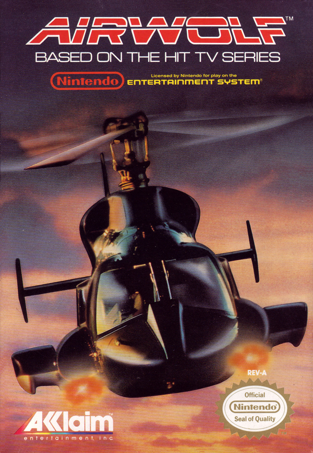 AIRWOLF  - NES (W/BOX)