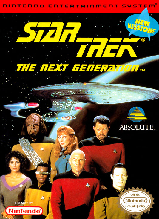 STAR TREK THE NEXT GENERATION  - NES (W/BOX & MANUAL)