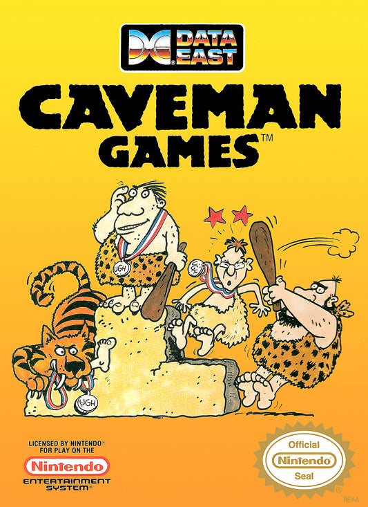 CAVEMAN GAMES  - NES (W/BOX)