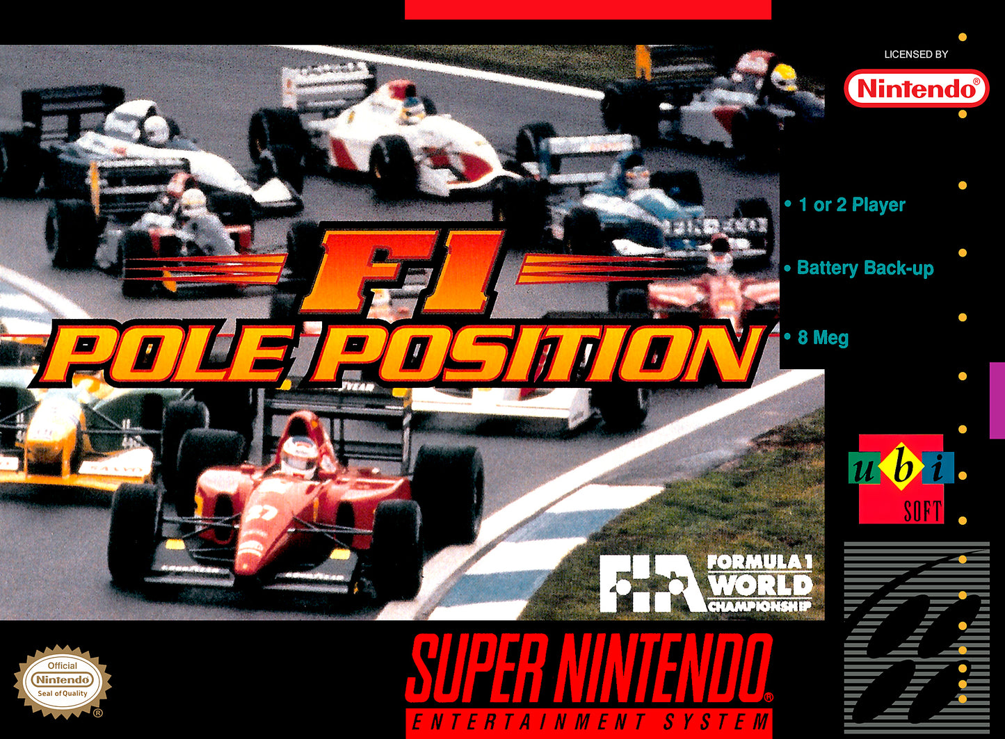 F1 POLE POSITION  - SNES (W/BOX)