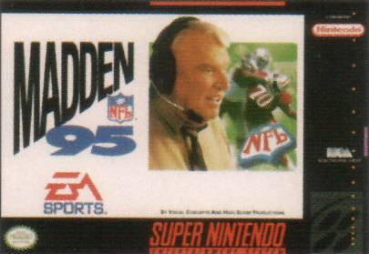 MADDEN NFL 95  - SNES (W/BOX & MANUAL)