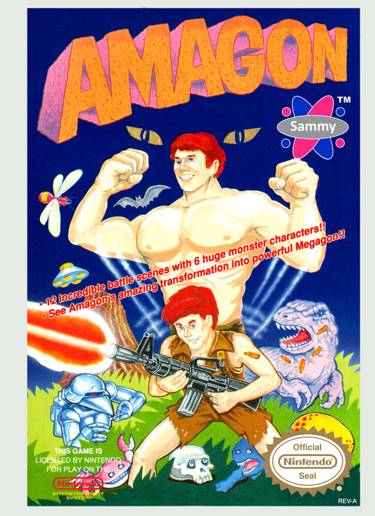 AMAGON  - NES (W/BOX & MANUAL)