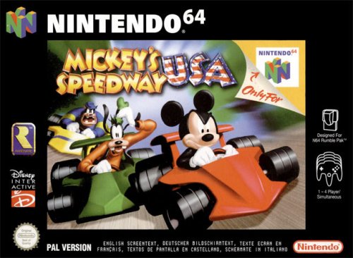 MICKEY'S SPEEDWAY USA  - N64 (W/BOX & MANUAL)