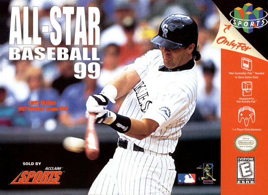 ALL-STAR BASEBALL 99  - N64 (W/BOX & MANUAL)