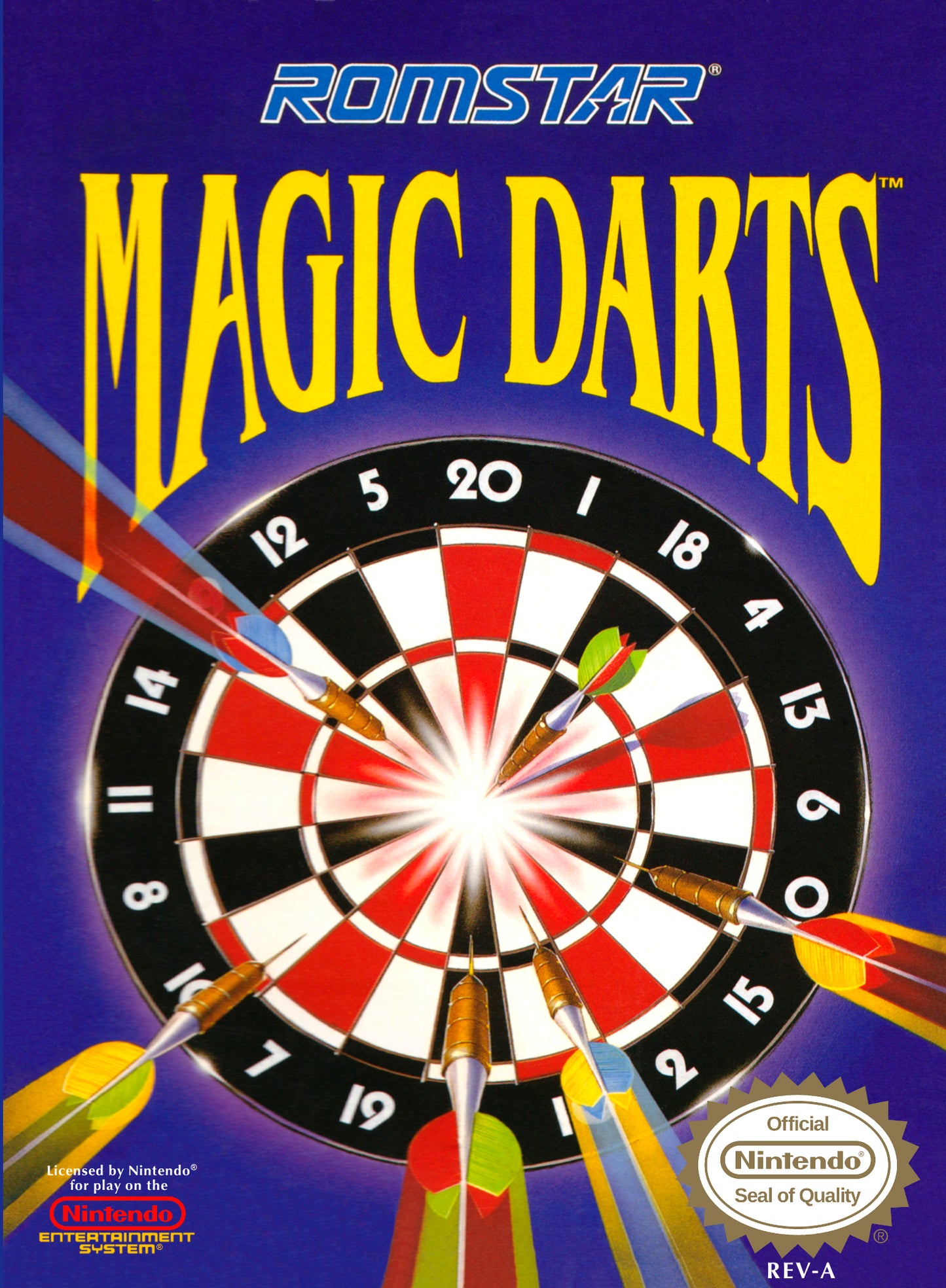 MAGIC DARTS  - NES (W/BOX & MANUAL)