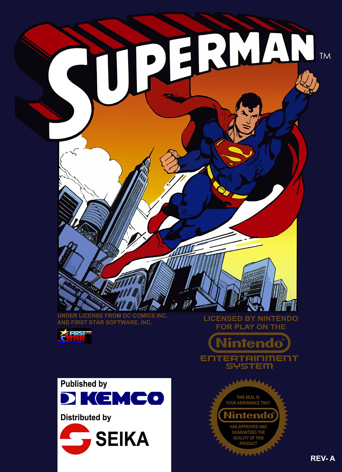 SUPERMAN  - N64 (W/BOX & MANUAL)