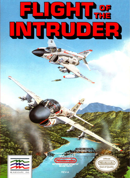 FLIGHT OF THE INTRUDER  - NES (W/BOX & MANUAL)