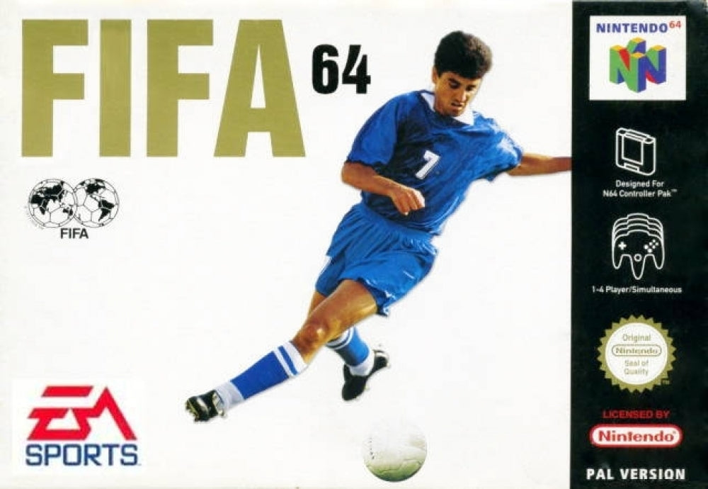 FIFA 64  - N64 (W/BOX & MANUAL)